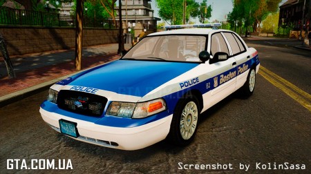 Ford Crown Victoria Boston Police Texture [ELS]